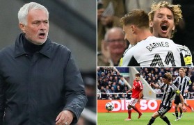 纽卡3-0本菲卡,穆里尼奥入主两连败,言语暗讽纽卡球迷